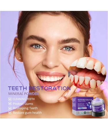 GarageLine Tooth Restoration Mineral Powder 50g Tooth Mineral Powder Teeth Whitening Powder Effective for Strengthening Teeth and Gums (1PC) - Buy Online on GoSupps.com