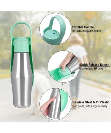 Buy Taozoey 750ml Dog Water Bottle - Antibacterial Leak-Proof Pet Dispenser for Travel & Camping - Perfect for Dogs & Cats - Buy Online on GoSupps.com