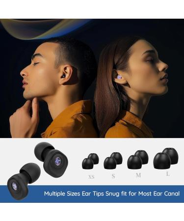 Earplugs for Concerts | High Fidelity Noise Cancelling Silicone Ear Plugs with 4 Pairs of Tips - Perfect for Festivals Drummers DJS & Sports Events (Black - Buy Online on GoSupps.com