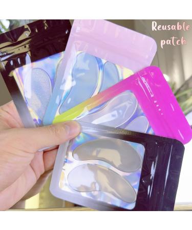 Under Eye Patches for Lash Lift & Eyelash Extensions | Durable Gel Eye Pads - Moon Shape Fit 4 Colors - Buy Online on GoSupps.com