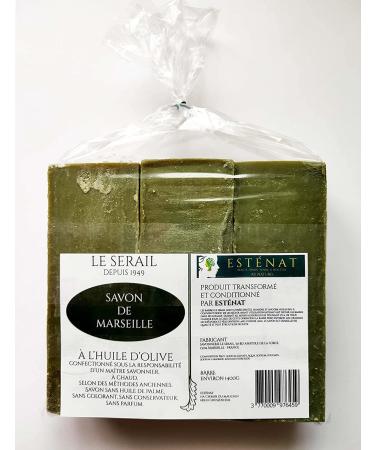 ESTENAT Le Serail Savonnerie Marseillaise since 1949 - 1.4 kg bar of real Marseille soap
