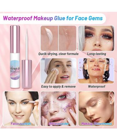 3600Pcs Face Gems Rhinestones Set with Makeup Glue - Shynek Eye & Hair Rhinestone Kit for Nail Art & Crafts - Buy Online on GoSupps.com