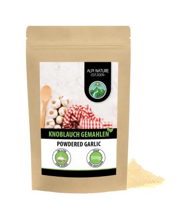 Garlic powder (500g) grinding garlic 100% natural in gently dried garlic of course without additives vegan 500 g (1 Pack) - Buy Online on GoSupps.com