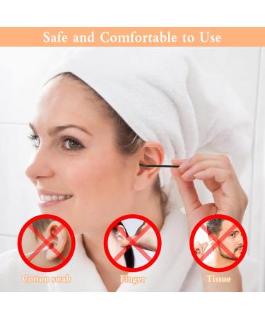 Fumanduo 6-Piece Ear Cleaner Set - Stainless Steel Ear Wax Remover Reusable 6-in-1 Medical Ear Cleaner for Kids & Adults with Storage Box (Black) - Buy Online on GoSupps.com