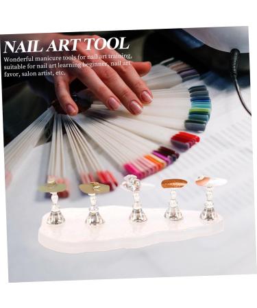 Housoutil 1 Set Nail Accessories Clarinet Bags Nail Art Stand False Nail Holder Nails Supply Fake Nail Holder Press on Nail Holder False Nail Painting Stand Easel Magnetic Acrylic Supplies - Buy Online on GoSupps.com