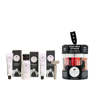 Dionis Goat Milk Skincare Core Collection Starter Set and 6 Pc Lip Balm Ornament 2024