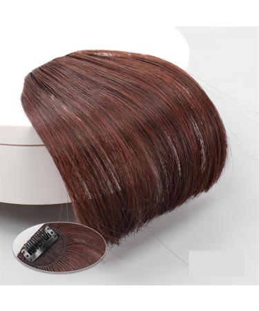 Bangs Hair Clip Synthetic Air Bangs Hair Extensions Wispy Bangs Clip Girls Natural Bangs Hair Piece Clip Hair Extension Wig Curved Bangs Bangs Clip in Hair (Color : 1B/30HL)