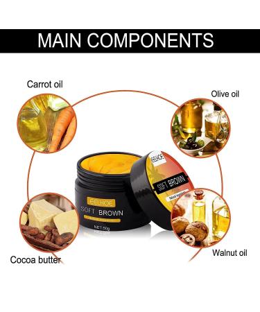 Brown Tanning Gel with Carrot Oil | 50g Accelerator Cream for Sunbeds & Outdoor | 2PCS - Buy Online on GoSupps.com