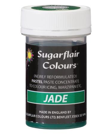 Sugarflair Jade Pastel Food Colouring Paste Highly Concentrated for Use with Sugar Pastes Buttercream Royal Icing or Cake Mix Subtle Colour Dye - 25g