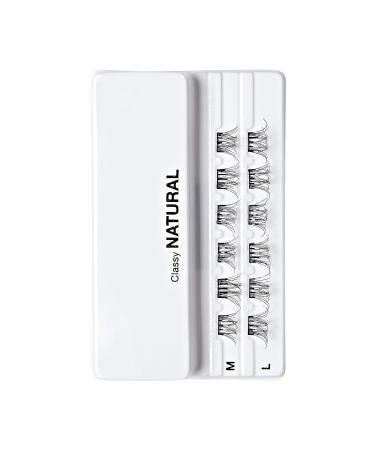 Shop KISS imPRESS False Eyelashes - Natural 10mm-12mm Lash Clusters | Contact Lens Friendly & Easy to Apply | Reusable 12-Piece Falsies for a Classy Look - Buy Online on GoSupps.com