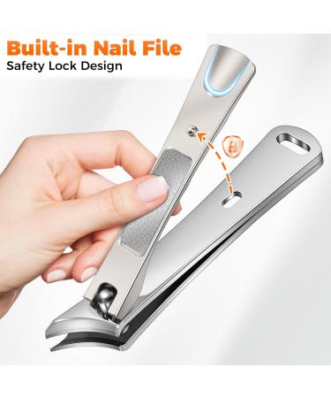 Heavy Duty Nail Clippers for Men - Ultra Sharp Ingrown Toenail Clippers for Thick Nails with Wide Opening - Perfect for Seniors - Buy Online on GoSupps.com