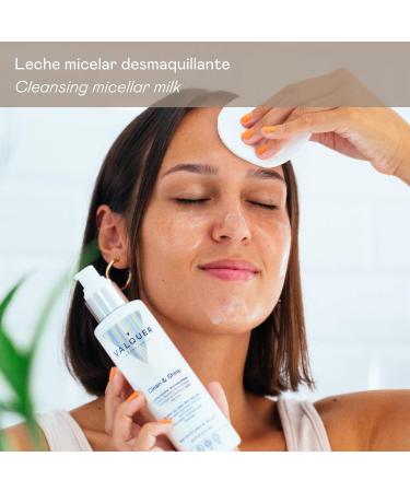 Laboratoires Valquer Micellar milk facial cleanser with bamboo water and algae. Moisturizing anti-aging purifying. All skin types - 200 ml - Buy Online on GoSupps.com