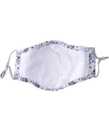 Willow & Rose Grey Floral Design Reusable Face Covering | 100% Cotton | Nose Wire | Gift Boxed | GB05621 - Buy Online on GoSupps.com