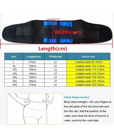 Nezih L-6XL Waist Back Holder Support Belt - Back Pain Relief & Lumbar Spine Decompression | Post-Operative Massage Schehrrtel - Buy Online on GoSupps.com