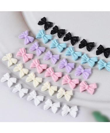 EAJORN 30 Resin Bowknots Art Decorations 3D Bows Ornaments for Jewelry Gel Manicure Accessories - Buy Online on GoSupps.com
