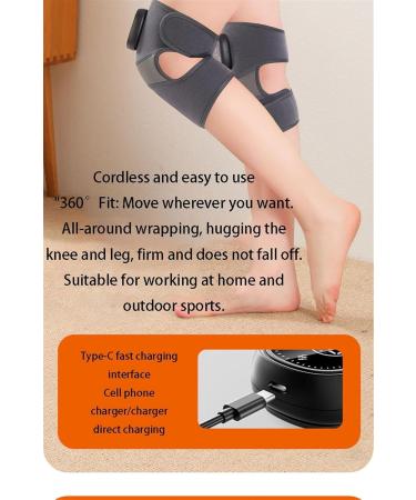 Wireless Heated Knee Massager - 3 in 1 Thigh & Elbow Heating Pad for Arthritis Relief | Best Gift for Mom & Dad - Buy Online on GoSupps.com