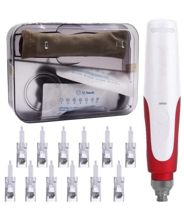 PIPM Microneedling Derma Pen Wireless Electric Skin Tools Dermapen Machine Kit with 36-Pin Needles Replacement Cartridges for Face Skin Body Ultima N2