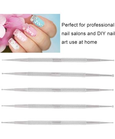 5 Pieces 2 Way Dotting Pen Tool Double Head Nail Art Dotting Pen Dotting Tools Stainless Steel Nail Painting Pen DIY Nail Art Dotting Pen DIY Decoration Dotting Pen - Buy Online on GoSupps.com