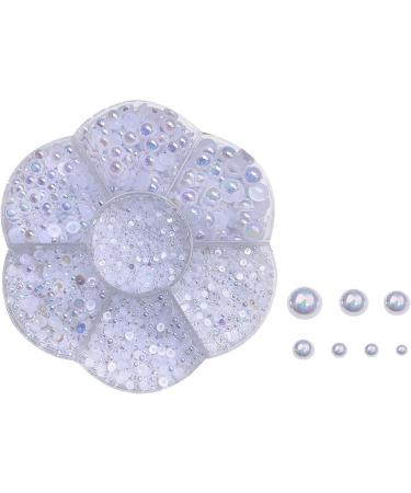 Fashion Half Beads Nail Art Decorations In Various Show Your Charm For Women And Girls Nail Art Accessories White - Buy Online on GoSupps.com