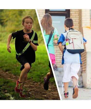 Reflector Clothing Set for Safety: 2 Adjustable Belts 4 Bands & Supporters for Kids Adults & Dogs - Perfect for Hiking & Outdoor Sports - Buy Online on GoSupps.com