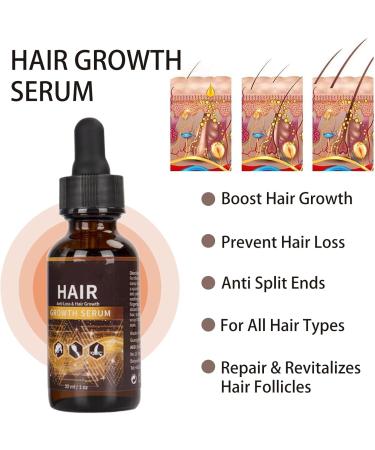 Hair Growth Oil Thinned Hair Liquid Grow Hair Deeply Nourishing Scalp Stimulates Hair Growth Trengthen Hair Roots Moisturize & Repair Dry Damaged Hair Care Hair Growth Serum for All Hair Types - Buy Online on GoSupps.com