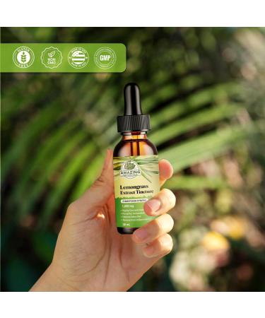 Amazing Botanicals Lemongrass Tincture Organic Cymbopogon Citratus Extract Liquid Natural Herbal Supplement for Wellness 30ml (1oz) 1 Fl Oz (Pack of 1) - Buy Online on GoSupps.com