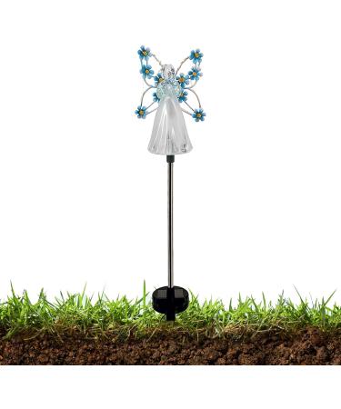 Solar Angel Lights for Cemetery - Waterproof Pray Solar Angel Lights with 7 LEDs - Fairy Garden Outdoor Solar Lights Grave Decorations for Cemetery - Buy Online on GoSupps.com