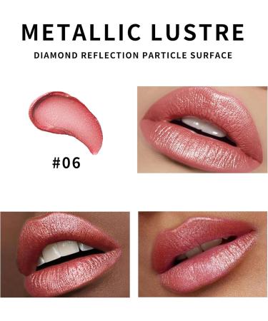  Lestpola Glitter lipstick metallic shimmering lip gloss matte glossy lipstick long lasting waterproof tinted lip balm with high pigment silky and shiny lip gloss - Buy Online on GoSupps.com