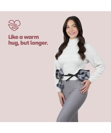 LIVIVO 2L Extra Long Hot Water Bottle with Removable Faux Fur Cover - Giant Size for Full Body Relief in Grey - Buy Online on GoSupps.com