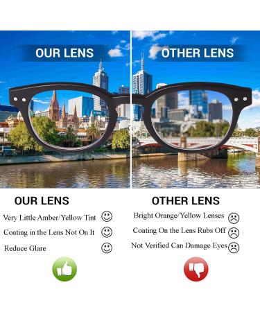 Ultra Blue Light-Blocking Glasses for Children | Anti-Blue Light Gaming & Reading Glasses | UV Protection for Ages 3-8 | Hornrand Black Horn Edge - Buy Online on GoSupps.com