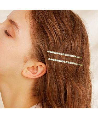 16-Piece Bling Rhinestone Letter Hair Clips Set - Crystal Luxury Hair Barrettes for Women Girls (Silver) - Headwear Accessories - Buy Online on GoSupps.com