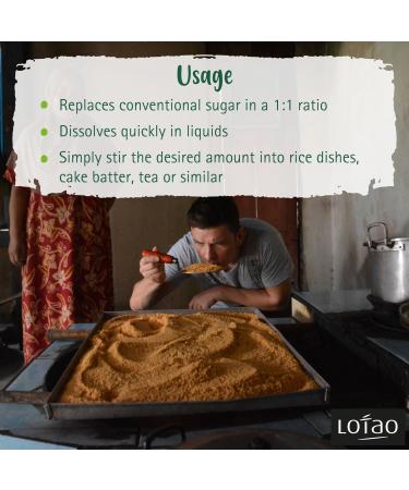 Lotao Organic Coconut Sugar - Healthy Natural Sweetener for Baking, Cooking, Coffee, Tea - Vegan, Non GMO, Gluten Free, Paleo - 35 oz - Buy Online on GoSupps.com