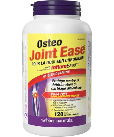 Webber Naturals Osteo Joint Ease with InflamEase and Glucosamine 120 Caplets Nutritional Supplement - Buy Online on GoSupps.com