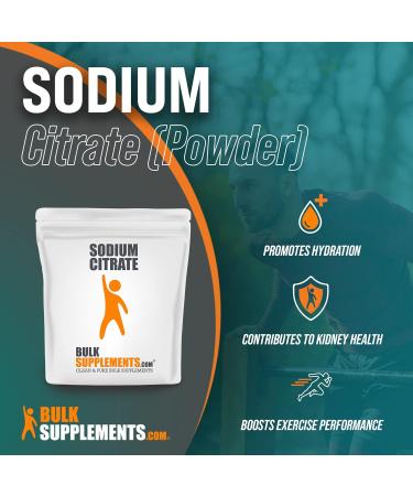 Sodium Citrate Powder - Food Thickener for Cooking - BulkSupplements.com (1kg / 2.2lbs) - Buy Online on GoSupps.com