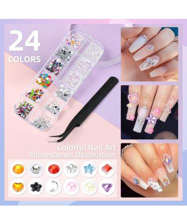 Morovan Acrylic Nail Kit with UV Lamp - Professional Set for Beginners | Glitter Acrylic Powder Included - DIY Nail Extension & Art - Buy Online on GoSupps.com