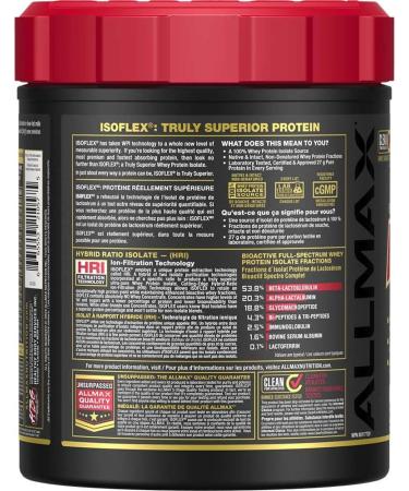 ALLMAX Nutrition - ISOFLEX - 100% Ultra-Pure Whey Protein Isolate - Pumpkin Pie- 1 Pound - Buy Online on GoSupps.com