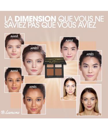 Contouring Makeup Powder Contour Kit - With Mirror for Light to Medium Dark Skin - 4 Highly Pigmented Matte Colors for Contouring - Vegan Hypoallergenic - Buy Online on GoSupps.com