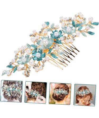 HAPINARY Hair Plug Bride Headpiece Rhinestone Hair Clip Bridal Hair Clip Hair Clips Combs for Women Floral Hair Comb for Women Hair Clip for Wedding Rose Hair Clip Tiaras for Gajra - Buy Online on GoSupps.com