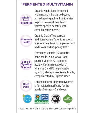 New Chapter Every Woman's 40+ Multivitamin - 72 Vegetarian Tablets | Whole-Food Formula - Buy Online on GoSupps.com