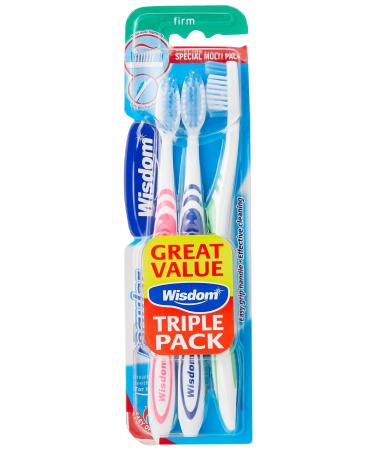 Wisdom Regular Fresh Plus Firm Toothbrushes - Triple pack - Buy Online on GoSupps.com