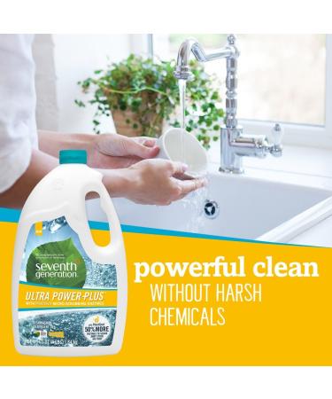 Seventh Generation Ultra Power Plus Auto Dish Gel - Fresh Citrus Scent 65 Oz | Eco-Friendly Dishwashing Solution | International Shipping Available - Buy Online on GoSupps.com
