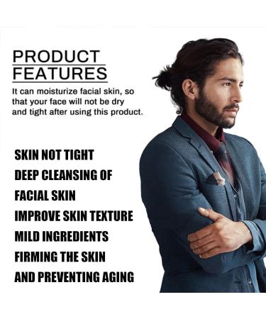 Men's Facial Skincare Set | Anti-Aging Tallow Cream Night Serum & Face Wash - Reduce Fine Lines & Wrinkles - Buy Online on GoSupps.com