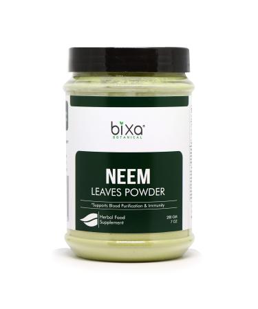 Neem Leaf Powder (Azadirachta Indica) Herbal Blood Purifier & Anti-Septic | Herbal Supplement for Blood & Skin,| Anti Allergic Herbal Supplement (200g / 7 Oz) 7 Ounce (Pack of 1)