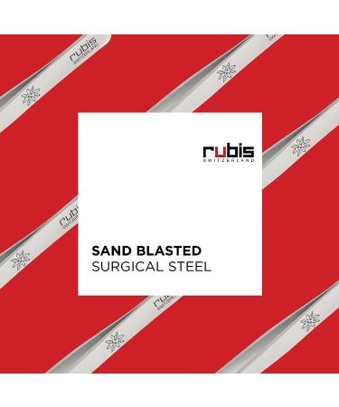 Rubis Classic Slanted Tweezers for Precision Eyebrow & Hair Removal | Emoji Collection 1K105E | Switzerland-Made, Stainless Steel, White - Buy Online on GoSupps.com