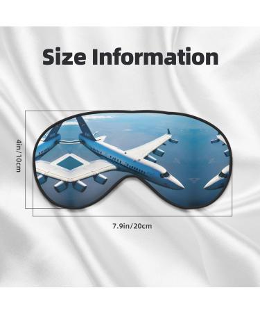 Airplanes Print Double-Sided Eye Mask | Soft Light-Blocking Sleep Mask for Restful Sleep | Shop Worldwide - Buy Online on GoSupps.com