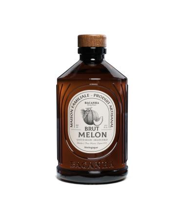 BACANHA - Sirop Bio et Brut - Sirop de Melon - Pour Cocktail Eau Limonade et Th Glac - 400 mL