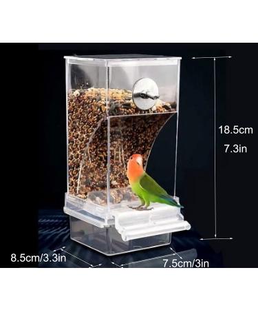 Automatic No Mess Bird Feeder for Parakeet Canary Cockatiel Finch - Bird Cage Accessories - Buy Online on GoSupps.com