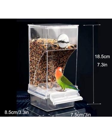 Automatic Bird Feeder No Mess Bird Feeder Bird Cage Feeder Bird Cage Accessories for Parakeet Canary Cockatiel Finch - Buy Online on GoSupps.com