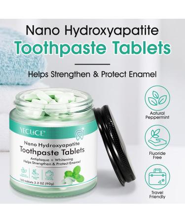 Buy Eco-Friendly Toothpaste Tablets | Nano Hydroxyapatite for Bad Breath | Fluoride Free 150 Chewable Tablets - Buy Online on GoSupps.com