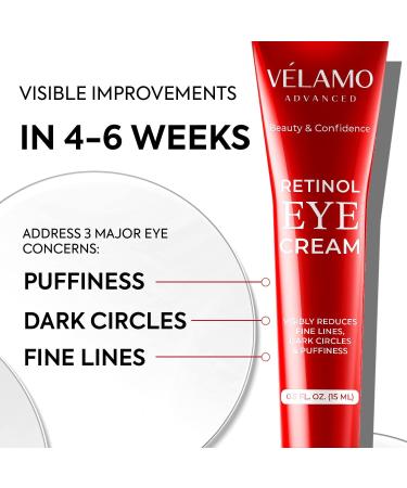 Rapid Reduction Retinol Eye Cream - Instant Wrinkle & Fine Line Relief for Dark Circles Puffiness & Crow's Feet | 1 OZ - Buy Online on GoSupps.com